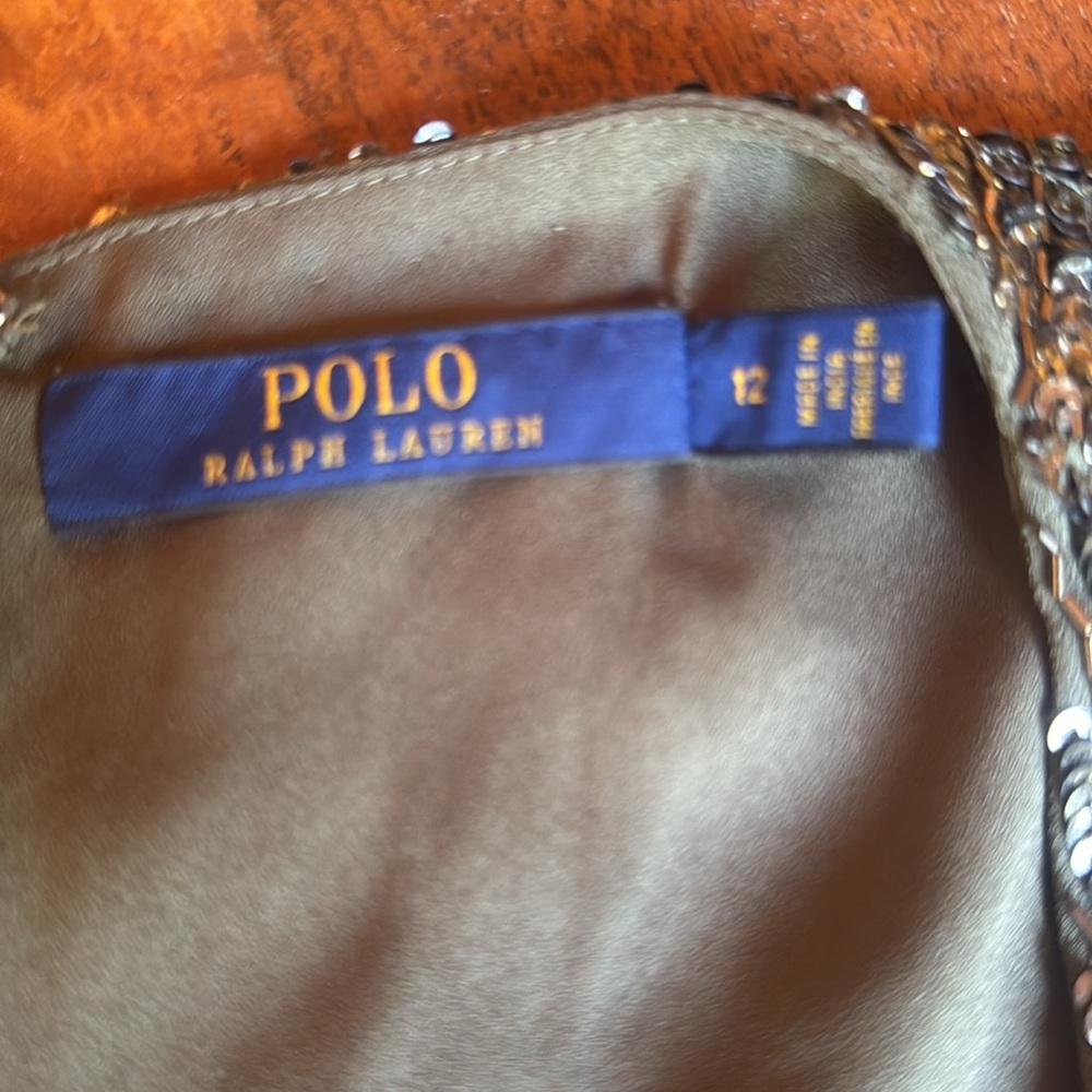 NWOT Polo Ralph Lauren sequined/Beaded Sleeveless Mini Cocktail Dress Stunning! - Picture 9 of 12
